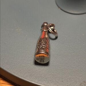 Retired James Avery wine bottle charm sterling Silver Pendant